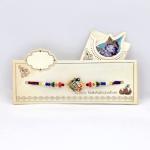 Exquisite Peacock Design Rakhi with Colorful Beads